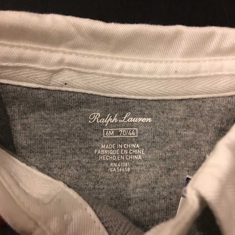 Polo Ralph Lauren Crested Patch P-Wing Onsie - Picture 3 of 4